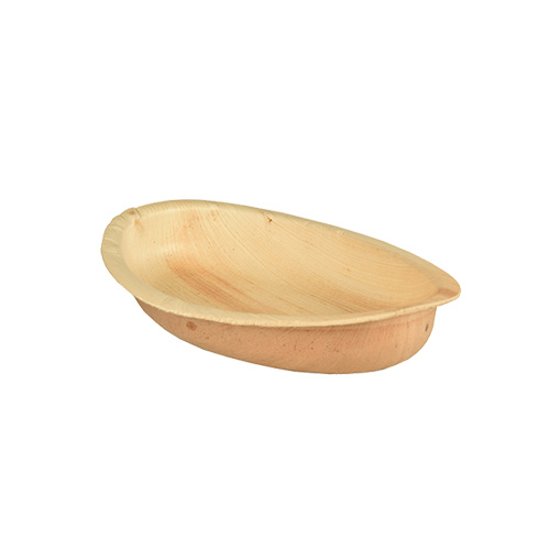 4 x 25 Teller, Palmblatt "pure" oval 18 cm x 11,5 cm x 3 cm