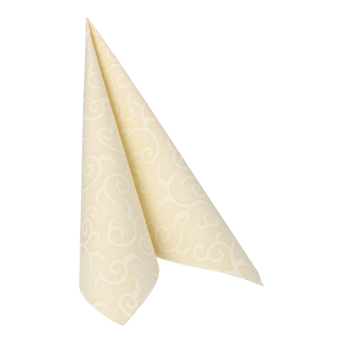 8 x 20 Servietten "ROYAL Collection" 1/4-Falz 40 cm x 40 cm champagner "Casali"