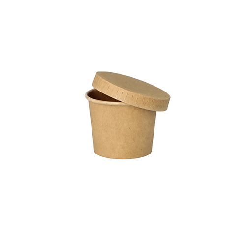 20 x 50 Portionsbecher, Pappe 60 ml Ø 6 cm · 4,9 cm braun "100% Fair"