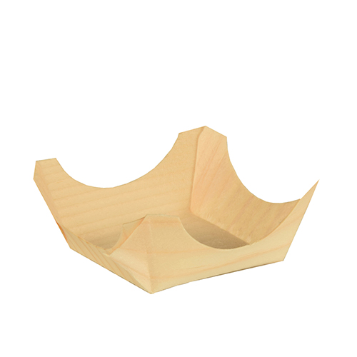 10 x 50 Fingerfood - Schalen, Holz "pure" eckig 2,5 cm x 6 cm x 6 cm