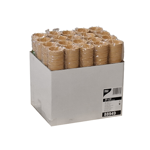 20 x 50 Kaffeebecher to Go, Pappe 0,1 l Ø 6 cm · 6 cm braun