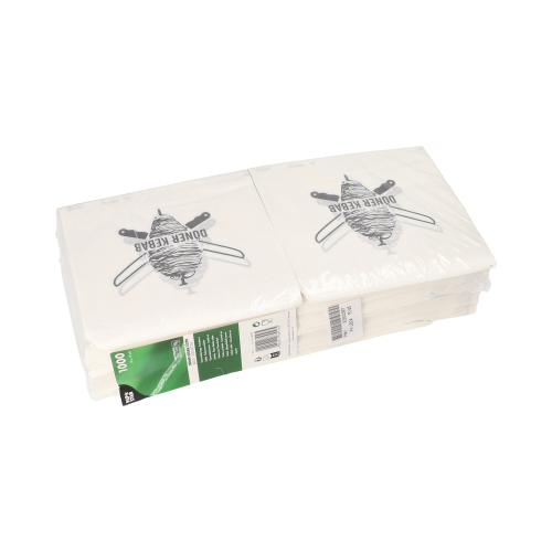1 x 1000 Döner-Kebab-Tüten 16 cm x 16 cm weiss
