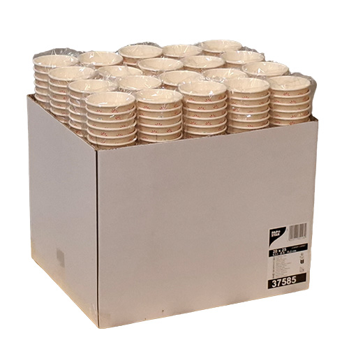 20 x 25 Trinkbecher, Pappe 0,3 l Ø 9 cm · 11,2 cm natur "Candy Canes " doppelwandig