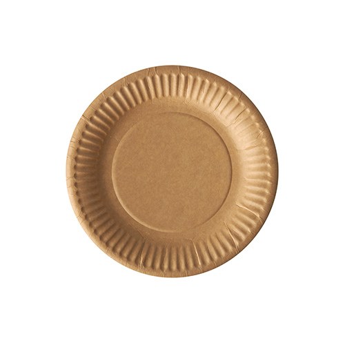 20 x 100 Pappteller "pure" rund Ø 15 cm braun