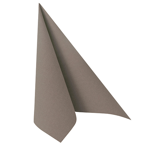1 x 100 Servietten "ROYAL Collection" 1/4-Falz 40 cm x 40 cm grau