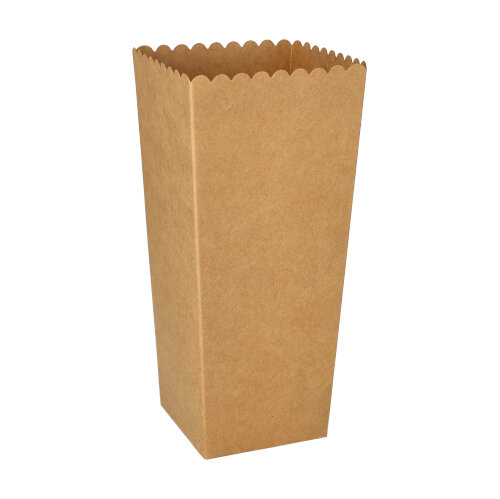 Popcorn-Box Pappe pure 7 x 7 x 19,7 cm, 1000 Stück