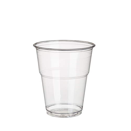 16 x 70 Einwegbecher, PLA "pure" 0,3 l Ø 9,5 cm · 11 cm glasklar mit Schaumrand