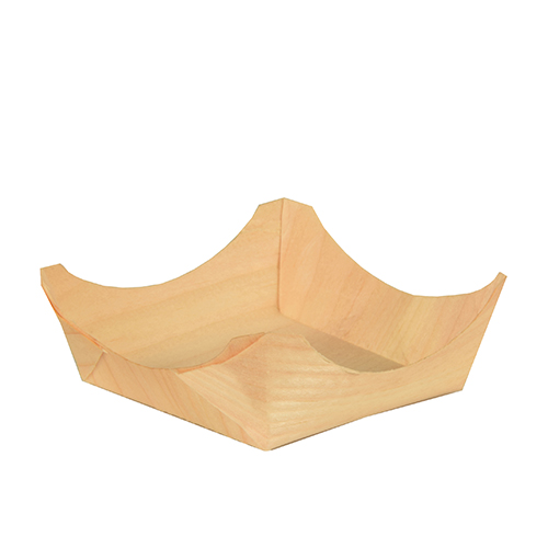 10 x 50 Fingerfood - Schalen, Holz "pure" eckig 3 cm x 8 cm x 8 cm
