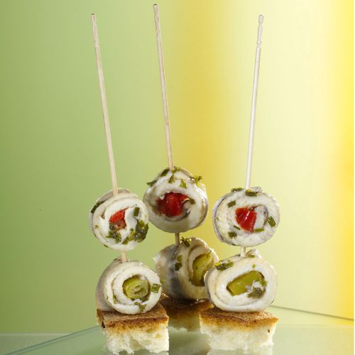 12 x 500 Fingerfood - Picker "pure",  FSC®-Holz 15 cm gedrechselt