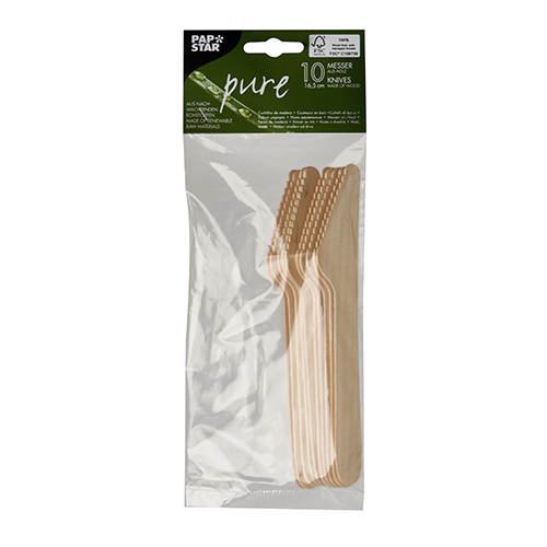 15 x 10 Messer, Holz "pure" 16,5 cm