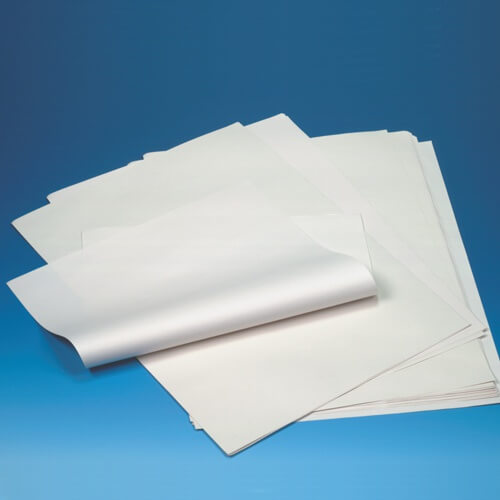1 x 10 kg Einschlagpapiere, Cellulose 50 cm x 37,5 cm weiss 1/4 Bogen