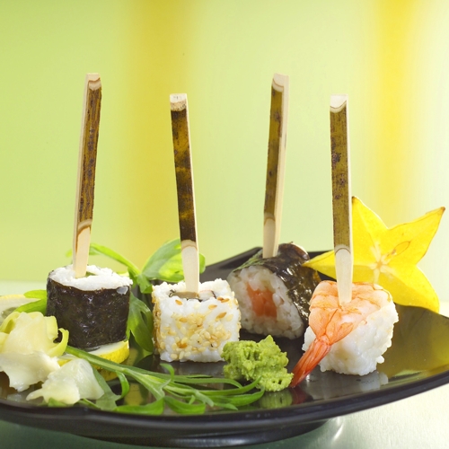 12 x 200 Fingerfood - Spieße 11 cm "Nature"