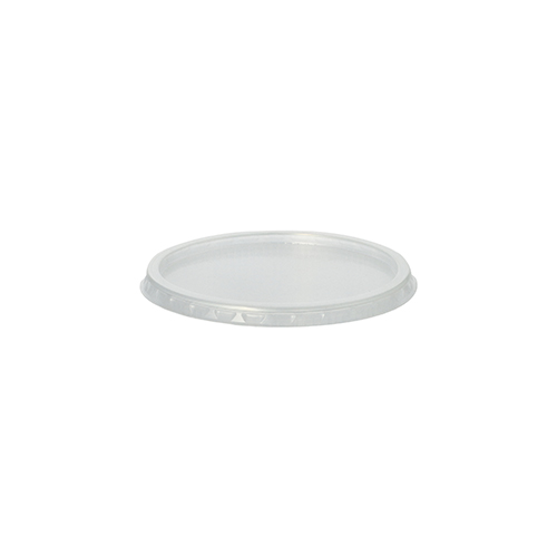 10 x 100 Deckel für Verpackungsbecher, PP rund Ø 10,1 cm · 0,8 cm transparent