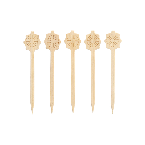 6 x 200 Fingerfood - Picker 9 cm "Steuerrad"