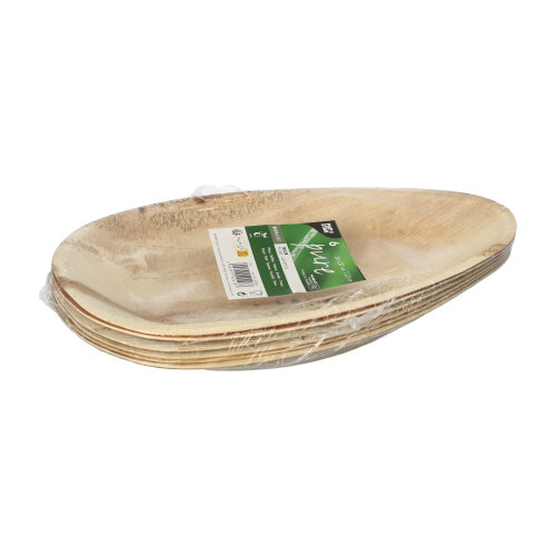 10 x 50 Teller, Zuckerrohr "pure" ungeteilt Ø 18 cm · 2 cm natur