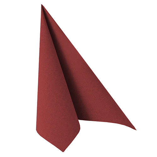 5 x 50 Servietten "ROYAL Collection" 1/4-Falz 40 cm x 40 cm bordeaux