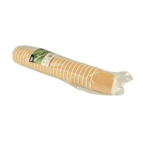 Trinkbecher, Pappe "pure" 0,1 l Ø 6 cm · 6 cm Ripple Wall