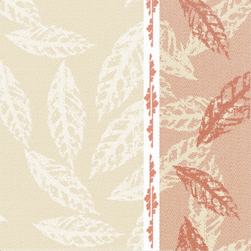 5 x 50 Servietten "ROYAL Collection" 1/4-Falz 40 cm x 40 cm rot "Autumn"