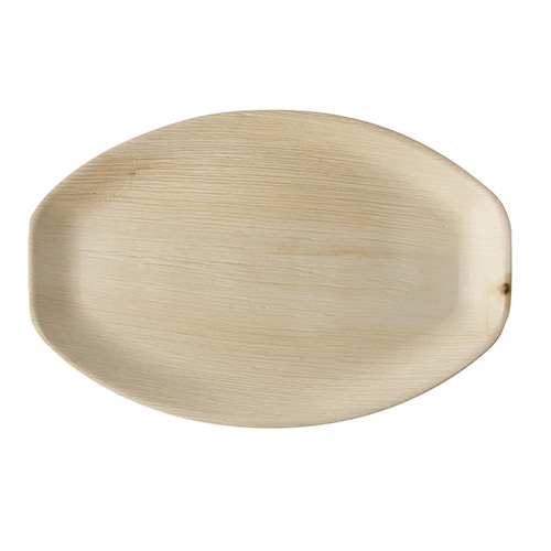 4 x 25 Tabletts, Palmblatt "pure" oval 37 cm x 25 cm x 3 cm