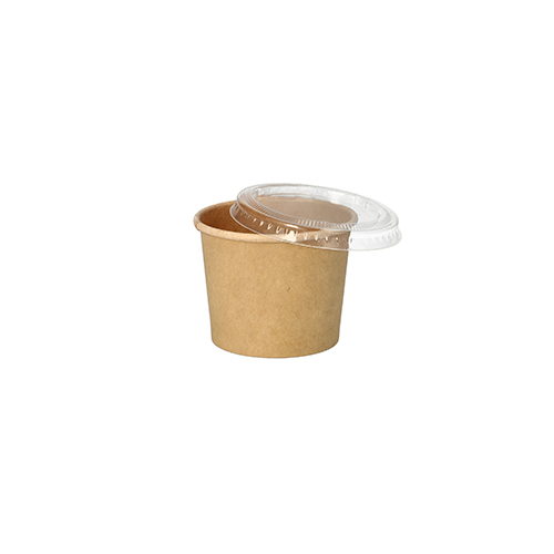20 x 50 Portionsbecher, Pappe 60 ml Ø 6 cm · 4,9 cm braun "100% Fair"