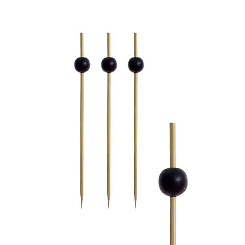 6 x 250 Fingerfood - Picker 12,5 cm "Black Pearl"