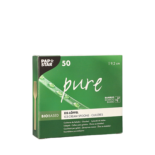 20 x 50 Eislöffel, Bambus "pure" 9,2 cm