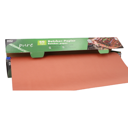 6 x Butcher Papier Kraftpapier "pure" 50 m x 60 cm in Faltschachtel