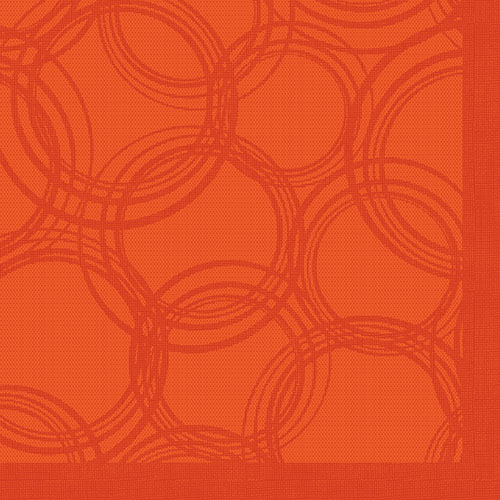 5 x 50 Servietten "ROYAL Collection" 1/4-Falz 40 cm x 40 cm nektarine "Bubbles"