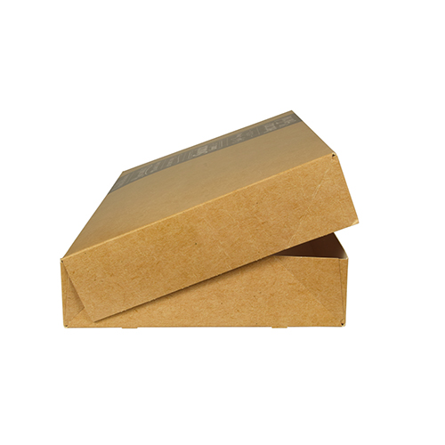 5 x 10 Transport- und Catering-Kartons "pure" eckig 8 cm x 31,3 cm x 46,4 cm "Good Food" mittel