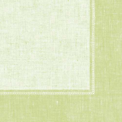 5 x 50 Servietten "ROYAL Collection" 1/4-Falz 40 cm x 40 cm hellgrün "Linum"