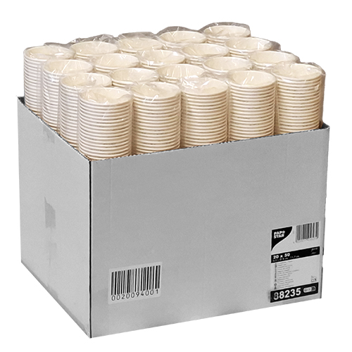 20 x 50 Kaffeebecher to Go, Pappe "pure" 0,3 l Ø 8 cm · 11,7 cm "ZERO"