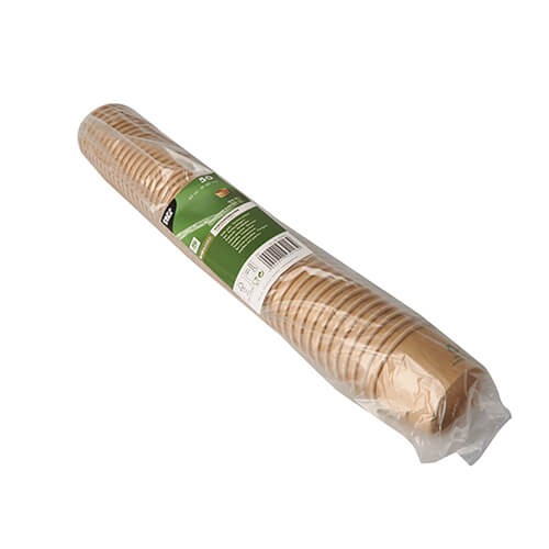 20 x 50 Portionsbecher, Pappe 45 ml Ø 6 cm · 4,1 cm braun "100% Fair"