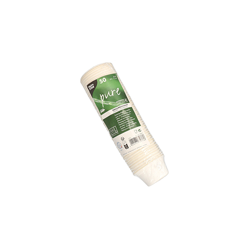 10 x 50 Dressingschalen, Zuckerrohr "pure" 60 ml Ø 6 cm · 3 cm weiss