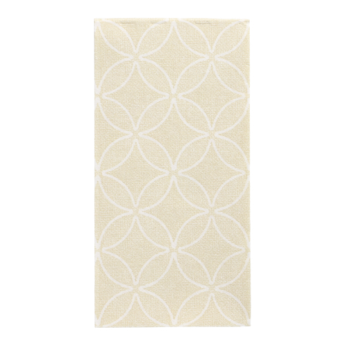 5 x 50 Servietten "ROYAL Collection" 1/8-Falz 40 cm x 40 cm champagner "Circle Flowers"