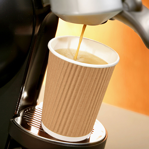 20 x 25 Kaffeebecher to Go, Pappe 0,2 l Ø 8 cm · 9 cm Ripple Wall