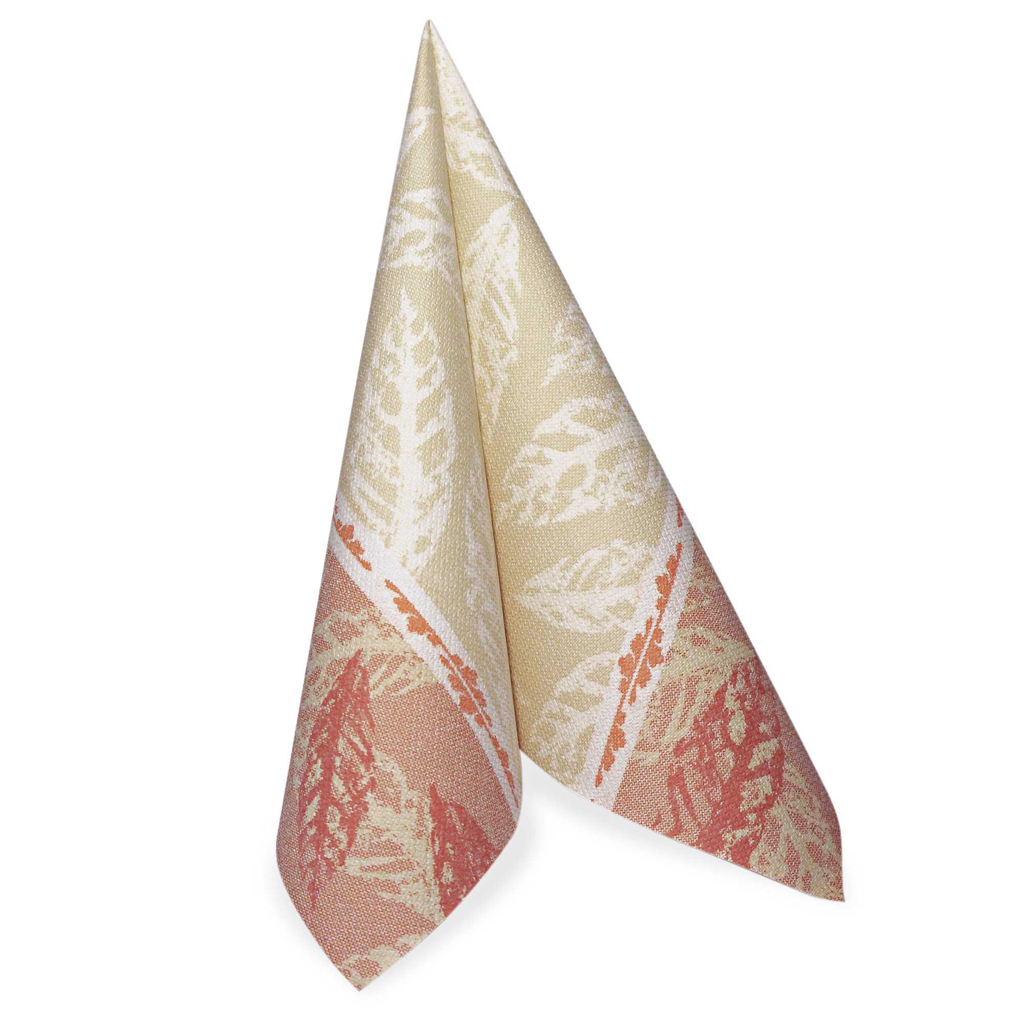 5 x 50 Servietten "ROYAL Collection" 1/4-Falz 40 cm x 40 cm rot "Autumn"
