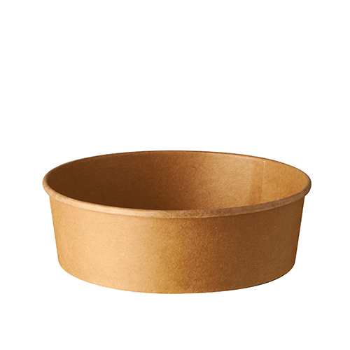 6 x 50 Salatschalen, Pappe rund 500 ml Ø 15 cm · 4,6 cm braun