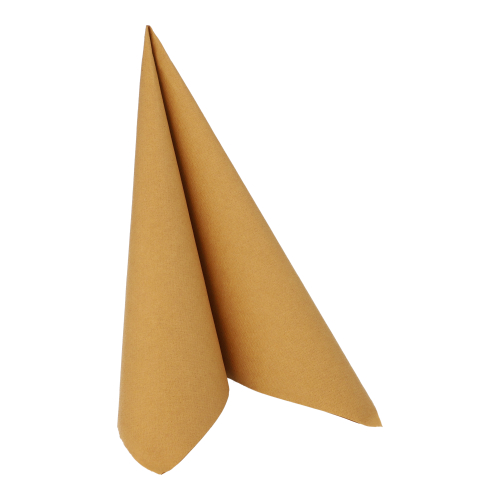 5 x 50 Servietten "ROYAL Collection" 1/4-Falz 40 cm x 40 cm mustard