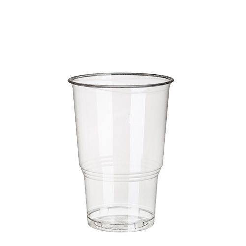 12 x 25 Einwegbecher, PLA "pure" 0,25 l Ø 7,8 cm · 11 cm glasklar mit Schaumrand