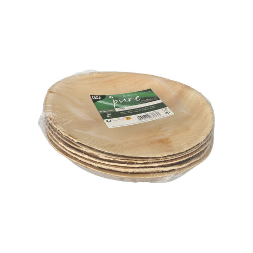 20 x 6 Teller, Palmblatt "pure" rund Ø 18,5 cm · 2,5 cm