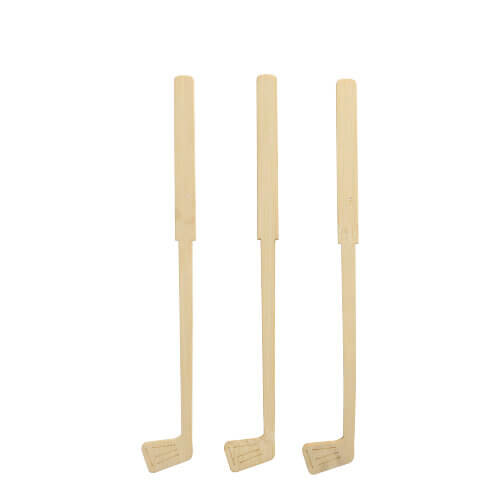 10 x 100 Getränke-Quirle, Bambus "pure" 15 cm "Golf"