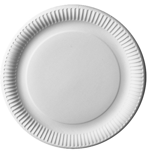 20 x 12 Pappteller "pure" rund Ø 29 cm weiss