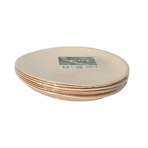 10 x 6 Schalen, Palmblatt "pure" rund 300 ml Ø 17,5 cm · 3,5 cm