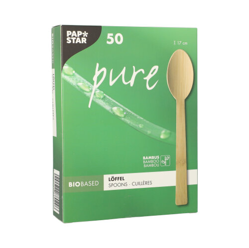 20 x 50 Löffel, Bambus "pure" 17 cm