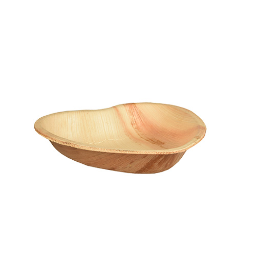 4 x 25 Teller, Palmblatt "pure" 15,5 cm x 3 cm "Herz"