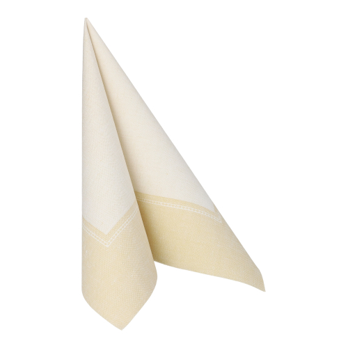 5 x 50 Servietten "ROYAL Collection" 1/4-Falz 40 cm x 40 cm champagner "Linum"
