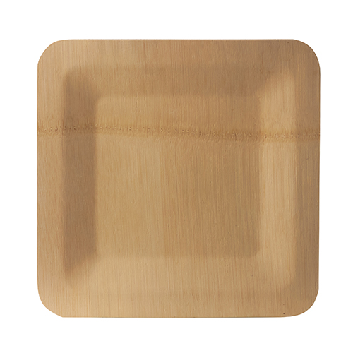 25 x 10 Teller, Bambus "pure" eckig 1,5 cm x 25,5 cm x 25,5 cm
