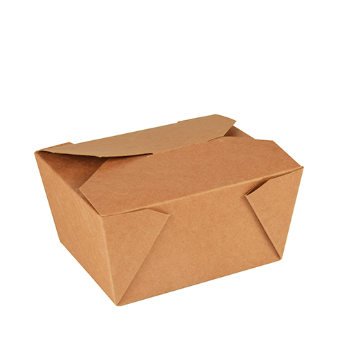 10 x 50 To Go Boxen, Pappe "pure" 750 ml 6,3 cm x 9 cm x 11,3 cm braun