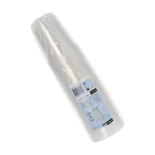 24 x 50 Mehrweg-Trinkbecher 0,3 l Ø 9,5 cm · 10,72 cm transparent mit Schaumrand