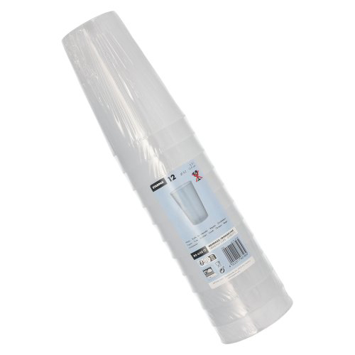 12 x 12 Mehrweg-Trinkbecher PP 0,5 l Ø 9,2 cm · 13,9 cm transluzent unzerbrechlich